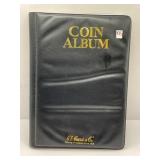 COIN ALBUM WITH ASSORTED FOREIGN & U.S. COINS - 21