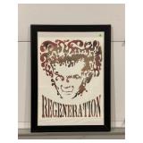 JIMMY HENDRICK REGENERATION FRAMED POSTER - 31" X