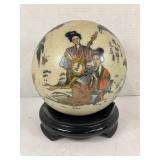 VINTAGE JAPABESE SATSUMA CERAMIC SPHERE