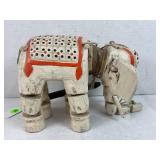 WOODEN HAND CARVED ELEPHANT PUPPET MARIONETTE -