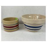 2 VINTAGE CROCKS. VINTAGE ROBINSON