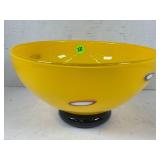 VINTAGE GALLIANO FERRO HANDBLOWN GLASS BOWL