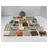 LOT OF MATCHBOOKS & LBJ FOR USA PRESIDENTIAL BADGE