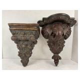VINTAGE CERAMIC PAINTED ELEPHANT HANGING WALL