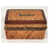 ROCHARD LIMOGES FINE PORCELAIN CIGAR TRINKET BOX