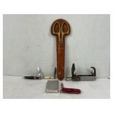 POCKET KNIVES, GERMAN DRESS SCISSORS AND STORM