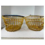 LOT OF 2 EGG BASKETS