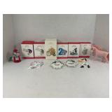 LOT OF CHRISTMAS ORNAMENTS HALLMARK KEEPSAKES &