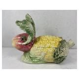 VIETRI ITALIAN MAJOLICA LIDDED RABBIT FRUIT AND
