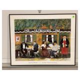 GUY BUFFET CAFE LA PROVENCE FRAMED & MATTED