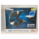 VIBE SOUND USB TURNTABLE WITH BUILT IN SPEAKERS IN