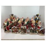 LOT OF K COLLECTIBLES SANTA CLAUS FIGURINES PINE