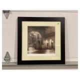 ALAN BLAUSTEIN FRAMED AND MATTED PLAZA DE LA