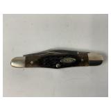 CASE XX 3 BLADE BROWN STAG HANDLED FOLDING