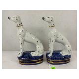 PAIR OF STAFFORDSHIRE DALMATION DOG FIGURINES -