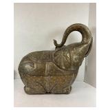 LARGE ASIAN BRASS BETEL NUT BOX - 13" X 12"