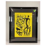 HEIDI LANGE AFRICAN SAFARI TRIBAL ART PRINT FROM