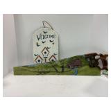 HANDPAINTED DECORATIVE HANDSAW - 29' & HANDPAINTED