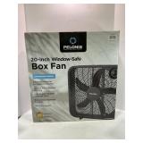 PELONIS 20-INCH WINDOW-SAFE BOX FAN IN ORIGINAL