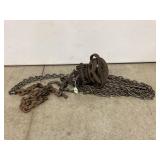 YALE HALF TON SCREW GEARED BLOCK CHAIN HOIST