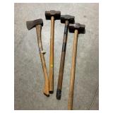 LOT OF THREE SLEDGEHAMMERS AND