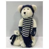 BOYDS BEAR 1999 BEAR IN SKI CLOTHES AND PENGUIN