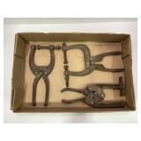 LOT OF 3 WELDING CLAMPS
