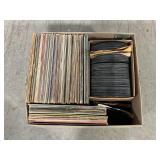 LARGE LOT OF 33 RPM AND 45 RPM VINTAGE RECORDS