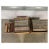 LARGE LOT OF VINTAGE RECORDS 3 BOXES