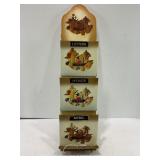MID CENTURY MODERN METAL KITCHEN ORGANIZER -