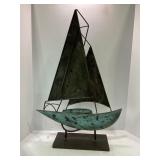METAL ART SAIL BOAT - 28' TALL