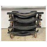 SET OF 4 CAR DOLLYS - 1,000 LB CAPACITY EACH