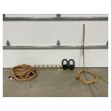 HORSESHOW HAT/COAT RACK, STERLING SLIDING DOOR