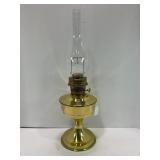 ALADDIN NO. 23 BRASS OIL LAMP W/ CHIMNEY