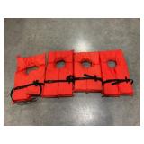 LOT OF 4 NEAR-SHORE BUOYANT VEST TYPE II - NEW -