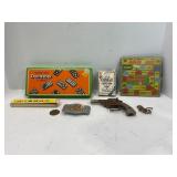 BIG BILL CIRCLE K CAP GUN, DOMINOES, JAPAN OLD