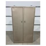 2 DOOR METAL GARAGE CABINET - 64' X 36' X 21'