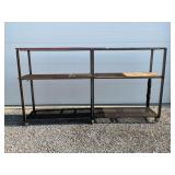 HEAVY DUTY ROLL AROUND SHOP SHELVING - 10 FT X 66
