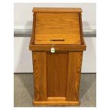 WOOD POTATO BIN - 15" X 17" X 34"