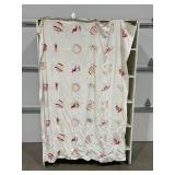 WHITE 5 SHELF CANNING JAR CABINET 43"X20"X70"