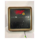MILLER MADE THE AMERICAN WAY LIGHT UP BEER SIGN -