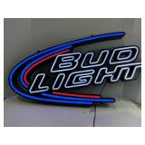 BUD LIGHT LIGHT UP BEER SIGN - 30" X 16" X 2"