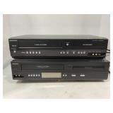 MAGNAVOX & PHILLIPS 4 HEAD VHS DVD PLAYER COMBOS