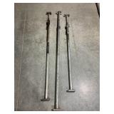 LOT OF THREE TRAILER LOADBARS