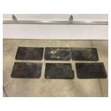 SIX CAT HEAVY DUTY RUBBER POWER MUD FLAPS