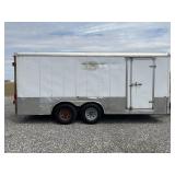 WELLS CARGO ENCLOSED TRAILER W/ 8 LUG WHEELS,