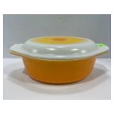 PYREX NO. 043 1 1/2 QUART SUNFLOWER LIDDED