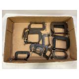 LOT OF SMALL C CLAMPS