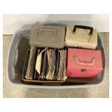 LARGE LOT OF VINTAGE RECORDS WITH CASES