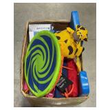 WATER BALLOONS, INFLATABLE POOL TOYS, FLIPPERS,